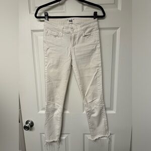 Paige white denim jeans 24